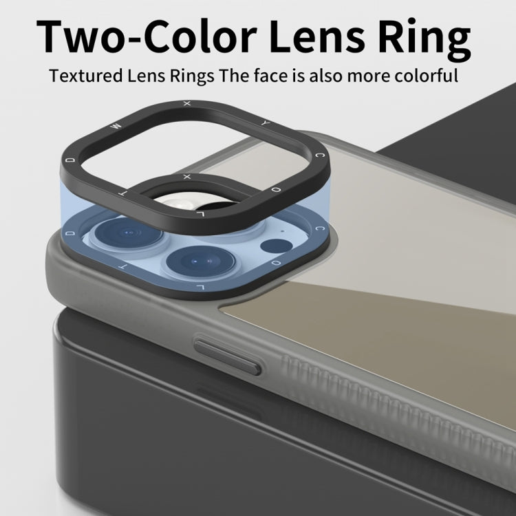 Frame Two Color Lens Ring TPU Phone Case