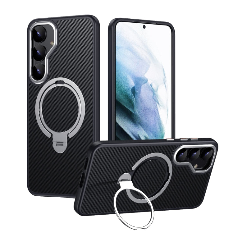 Double Ring MagSafe Holder Carbon Fibre Phone Case