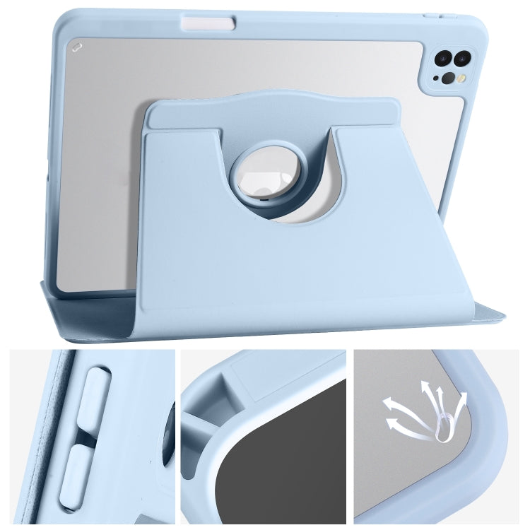 Acrylic 360 Degree Rotation Holder Leather Tablet Case, For iPad Air 13 2025 / 2024