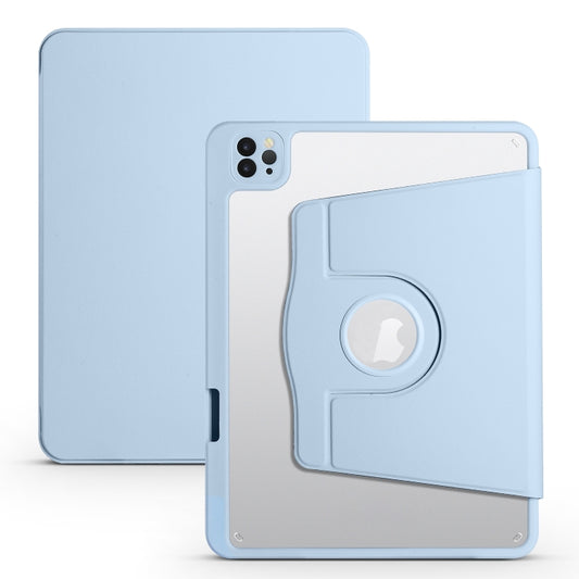 Acrylic 360 Degree Rotation Holder Leather Tablet Case, For iPad Air 13 2025 / 2024