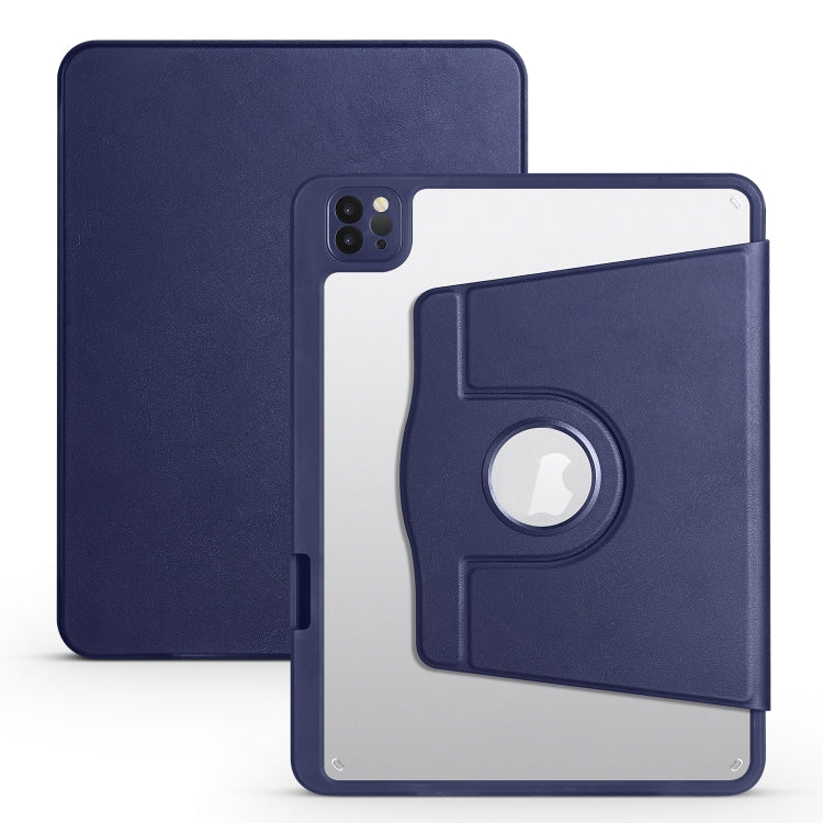 Acrylic 360 Degree Rotation Holder Leather Tablet Case, For iPad Air 13 2025 / 2024