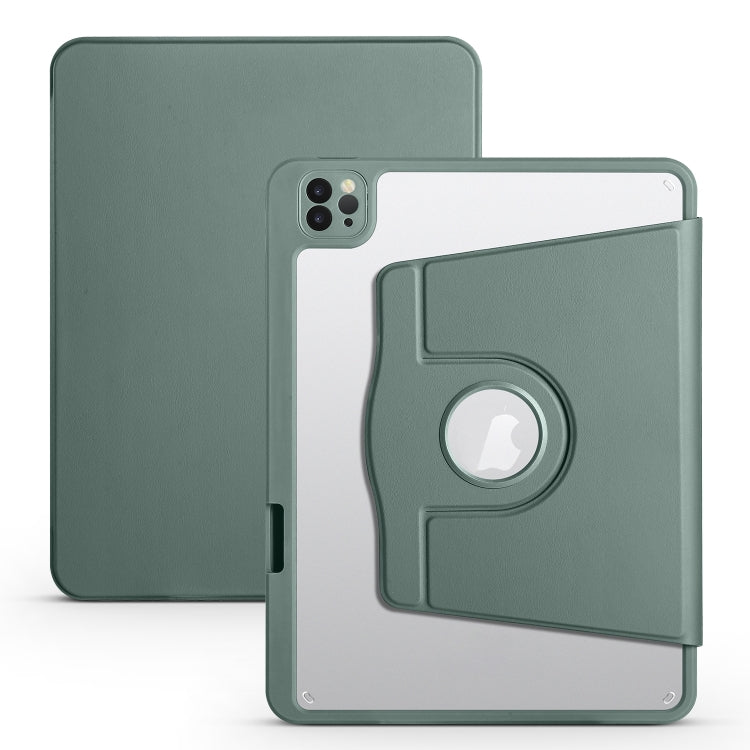 Acrylic 360 Degree Rotation Holder Leather Tablet Case, For iPad Air 13 2025 / 2024