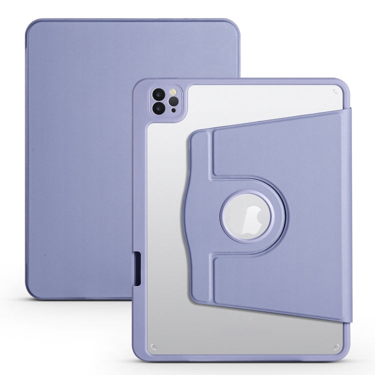 Acrylic 360 Degree Rotation Holder Leather Tablet Case, For iPad Air 13 2025 / 2024