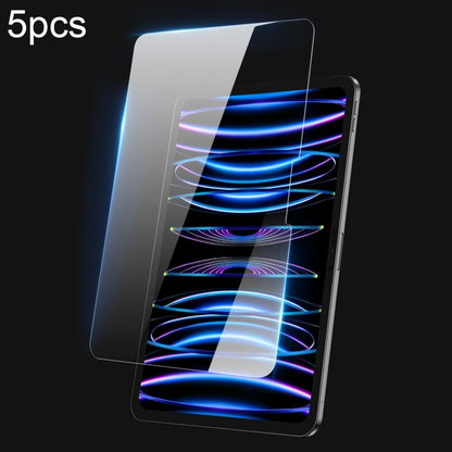5pcs DUX DUCIS 0.33mm 9H HD Full Screen Tempered Glass Film, For iPad Pro 13 2025 / 2024, For iPad Pro 11 2025 / 2024, For iPad 2025 / 2022, For iPad Air 11 2024 / 2025, For iPad mini 6 / mini 2024, For iPad Pro 12.9 2020/2021/2022
