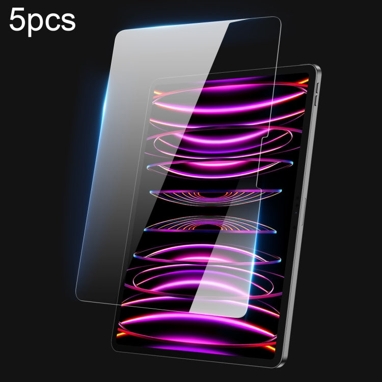 5pcs DUX DUCIS 0.33mm 9H HD Full Screen Tempered Glass Film, For iPad Pro 13 2025 / 2024, For iPad Pro 11 2025 / 2024, For iPad 2025 / 2022, For iPad Air 11 2024 / 2025, For iPad mini 6 / mini 2024, For iPad Pro 12.9 2020/2021/2022