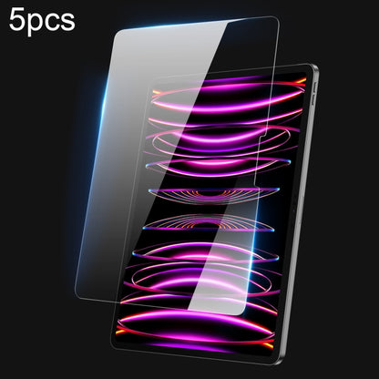 5pcs DUX DUCIS 0.33mm 9H HD Full Screen Tempered Glass Film, For iPad Pro 13 2025 / 2024, For iPad Pro 11 2025 / 2024, For iPad 2025 / 2022, For iPad Air 11 2024 / 2025, For iPad mini 6 / mini 2024, For iPad Pro 12.9 2020/2021/2022