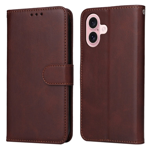 Classic Calf Texture Flip Leather Phone Case, For iPhone 16