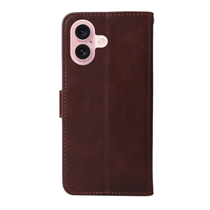 Classic Calf Texture Flip Leather Phone Case, For iPhone 16