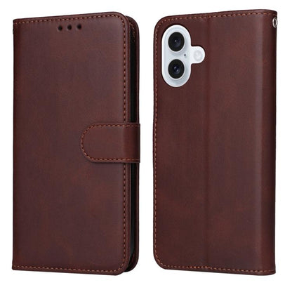 Classic Calf Texture Flip Leather Phone Case, For iPhone 17 Pro Max, For iPhone 17 Pro, For iPhone 17, For iPhone Air