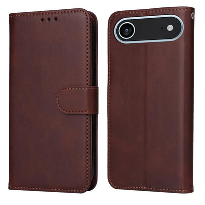 Classic Calf Texture Flip Leather Phone Case, For iPhone Air, For iPhone 16 Pro Max, For iPhone 16 Pro, For iPhone 16 Plus