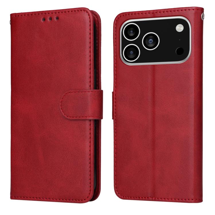 Classic Calf Texture Flip Leather Phone Case, For iPhone 17e / 16e, For iPhone 17 Pro Max, For iPhone 17 Pro, For iPhone 17