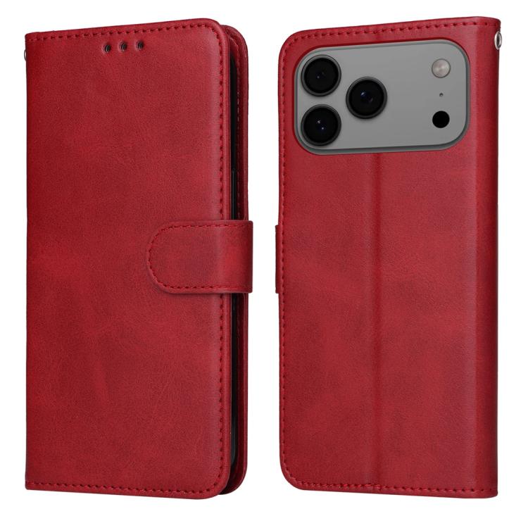 Classic Calf Texture Flip Leather Phone Case, For iPhone 17 Pro Max, For iPhone 17 Pro, For iPhone 17, For iPhone Air