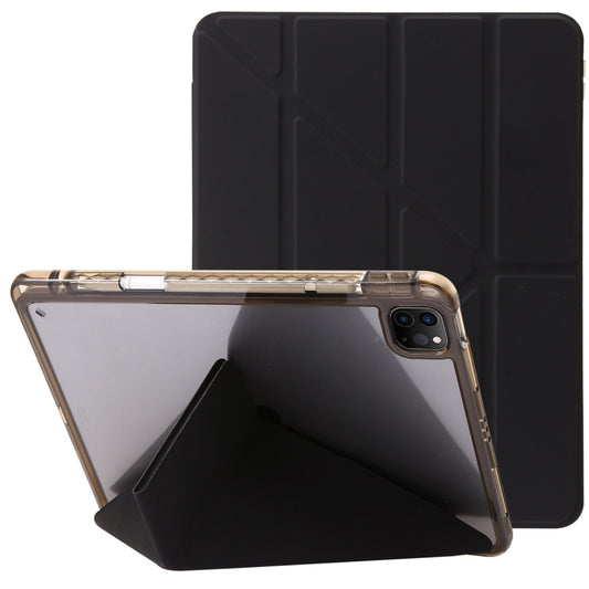 Clear Acrylic Deformation Leather Tablet Case