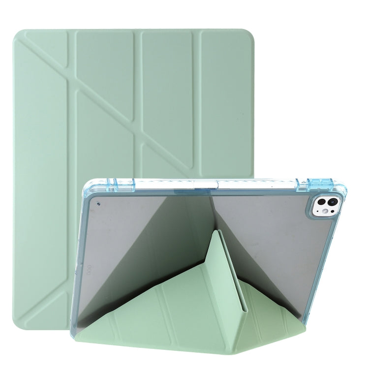 Clear Acrylic Deformation Leather Tablet Case