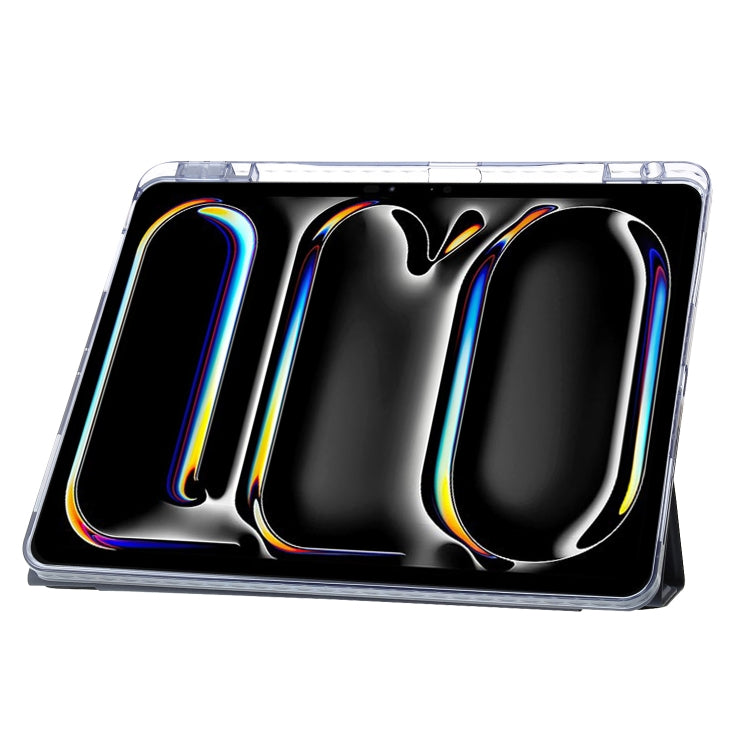 Clear Acrylic Deformation Leather Tablet Case