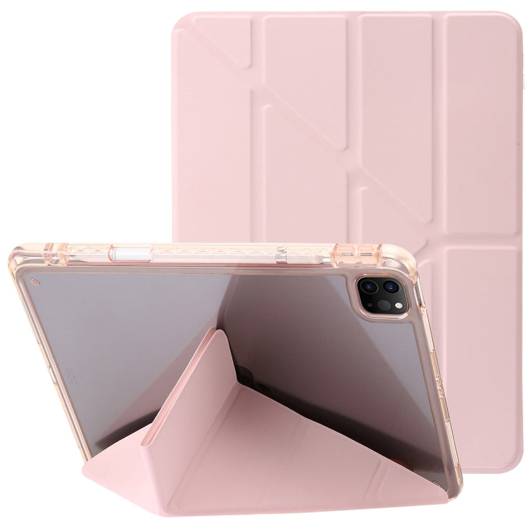 Clear Acrylic Deformation Leather Tablet Case