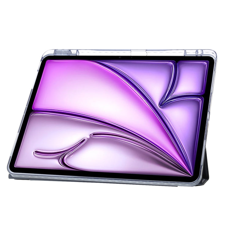 Clear Acrylic Deformation Leather Tablet Case, For iPad Air 13 2026 / 2025 / 2024, For iPad Air 11 2026 / 2025 / 2024