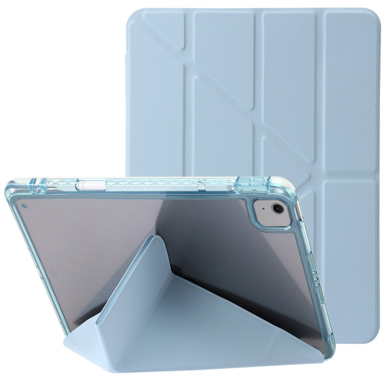 Clear Acrylic Deformation Leather Tablet Case