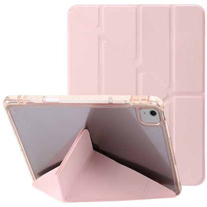 Clear Acrylic Deformation Leather Tablet Case