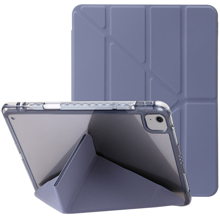 Clear Acrylic Deformation Leather Tablet Case, For iPad Air 13 2026 / 2025 / 2024, For iPad Air 11 2026 / 2025 / 2024