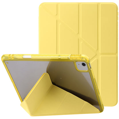 Clear Acrylic Deformation Leather Tablet Case