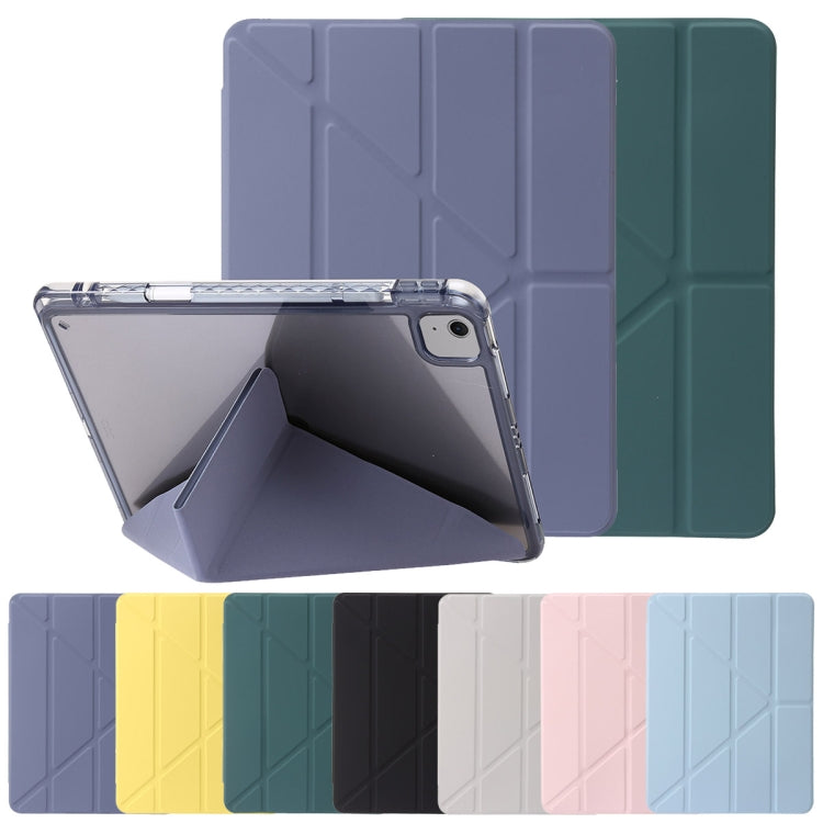 Clear Acrylic Deformation Leather Tablet Case