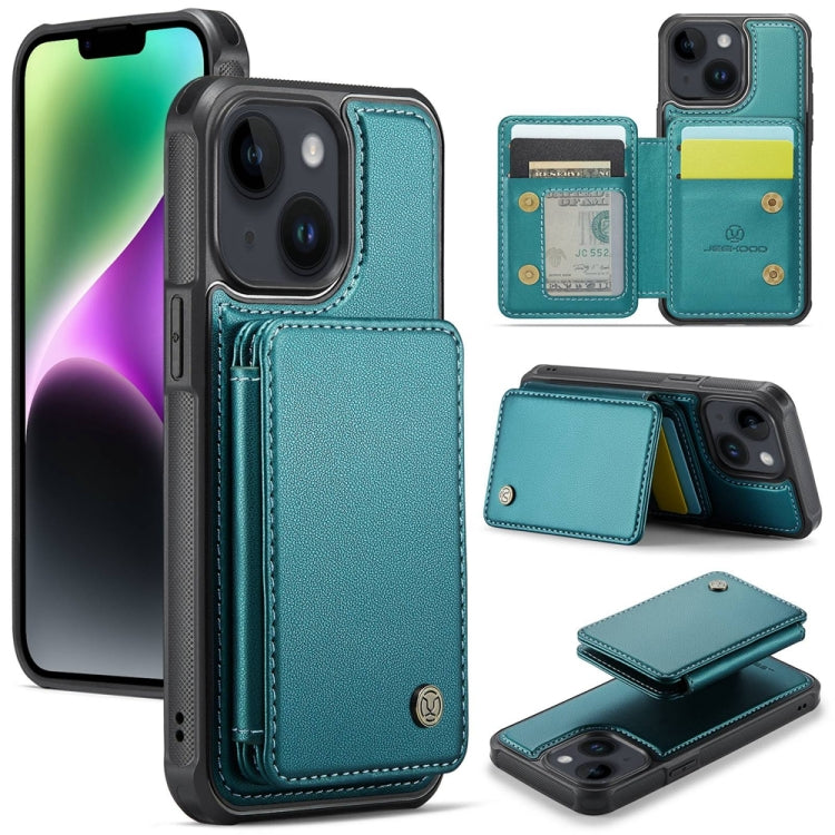 JEEHOOD J05 Business Magnetic Style RFID Leather Phone Case, For iPhone 15, For iPhone 14 Plus, For iPhone 14, For iPhone 14 Pro
