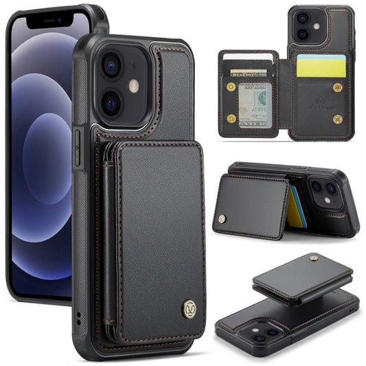 JEEHOOD J05 Business Magnetic Style RFID Leather Phone Case, For iPhone 12 / 12 Pro, For iPhone 12 Pro Max, For iPhone 11 Pro Max, For iPhone 11