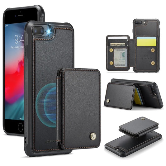 JEEHOOD J05 Business Magnetic Style RFID Leather Phone Case, For iPhone 8 Plus / 7 Plus / 6 Plus