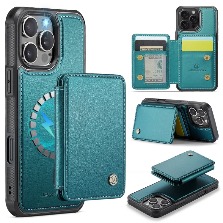 JEEHOOD J05 Business Magnetic Style RFID Leather Phone Case, For iPhone 17 Pro, For iPhone 17, For iPhone Air, For iPhone 16 Pro Max