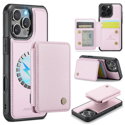 JEEHOOD J05 Business Magnetic Style RFID Leather Phone Case, For iPhone Air, For iPhone 16 Pro Max, For iPhone 16 Pro, For iPhone 16 Plus