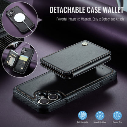 JEEHOOD J05 Business Magnetic Style RFID Leather Phone Case, For iPhone 16, For iPhone 15 Pro Max, For iPhone 15 Pro, For iPhone 15 Plus