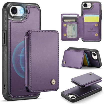 JEEHOOD J05 Business Magnetic Style RFID Leather Phone Case, For iPhone 18 Pro, For iPhone 18 Pro Max, For iPhone 17e / 16e, For iPhone 17 Pro Max