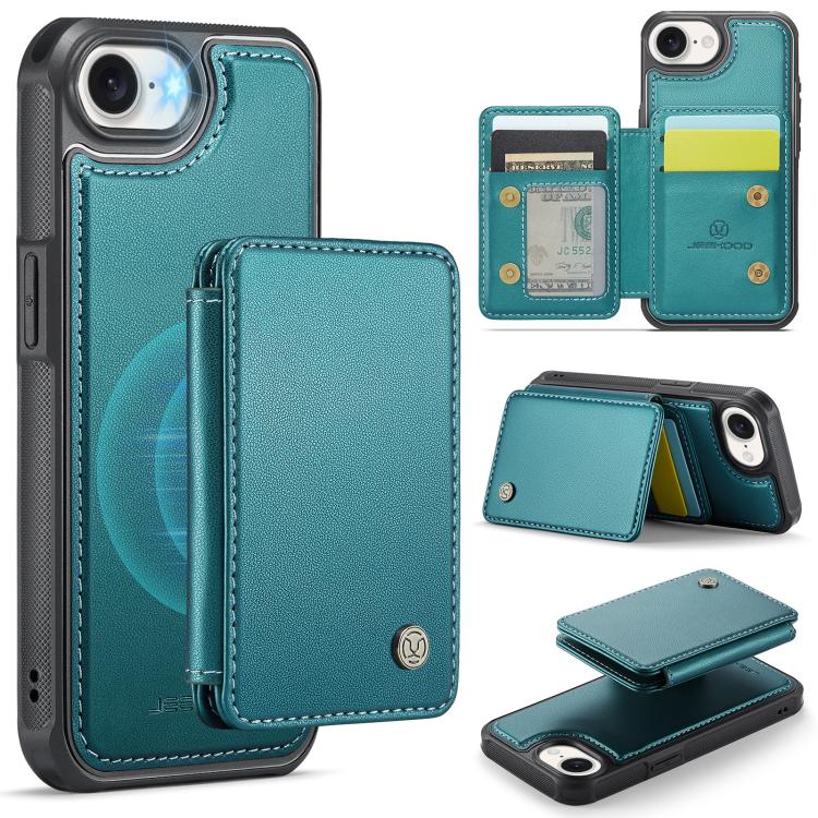 JEEHOOD J05 Business Magnetic Style RFID Leather Phone Case, For iPhone 18 Pro, For iPhone 18 Pro Max, For iPhone 17e / 16e, For iPhone 17 Pro Max