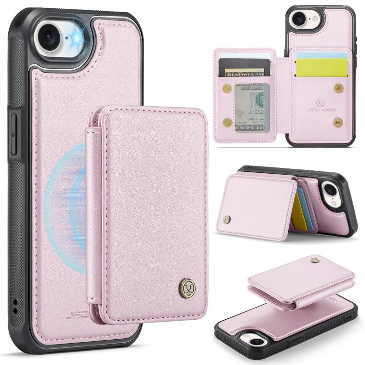 JEEHOOD J05 Business Magnetic Style RFID Leather Phone Case, For iPhone 18 Pro, For iPhone 18 Pro Max, For iPhone 17e / 16e, For iPhone 17 Pro Max