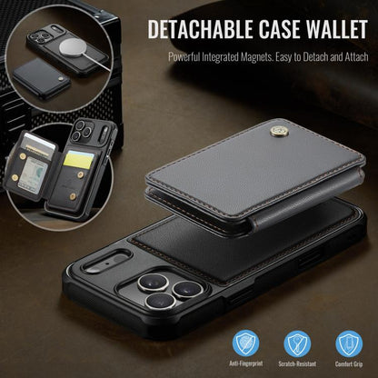 JEEHOOD J05 Business Magnetic Style RFID Leather Phone Case, For iPhone 17 Pro, For iPhone 17, For iPhone Air, For iPhone 16 Pro Max