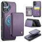 JEEHOOD J05 Business Magnetic Style RFID Leather Phone Case, For iPhone 17 Pro, For iPhone 17, For iPhone Air, For iPhone 16 Pro Max
