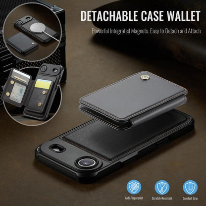 JEEHOOD J05 Business Magnetic Style RFID Leather Phone Case, For iPhone Air, For iPhone 16 Pro Max, For iPhone 16 Pro, For iPhone 16 Plus