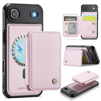 JEEHOOD J05 Business Magnetic Style RFID Leather Phone Case, For iPhone 17 Pro, For iPhone 17, For iPhone Air, For iPhone 16 Pro Max