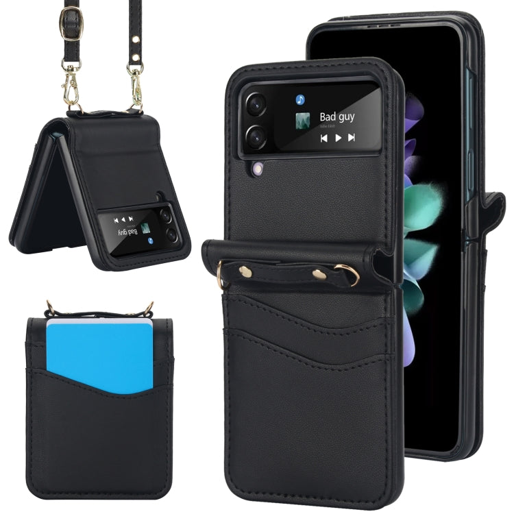 Dual Card Slots Folding Phone Case, For Samsung Galaxy Z Flip6 / Flip7 FE, For Samsung Galaxy Z Flip5, For Samsung Galaxy Z Flip4