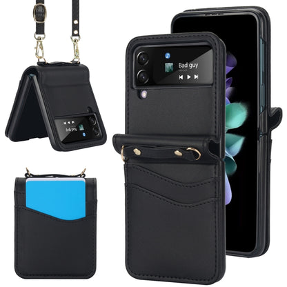 Dual Card Slots Folding Phone Case, For Samsung Galaxy Z Flip6 / Flip7 FE, For Samsung Galaxy Z Flip5, For Samsung Galaxy Z Flip4