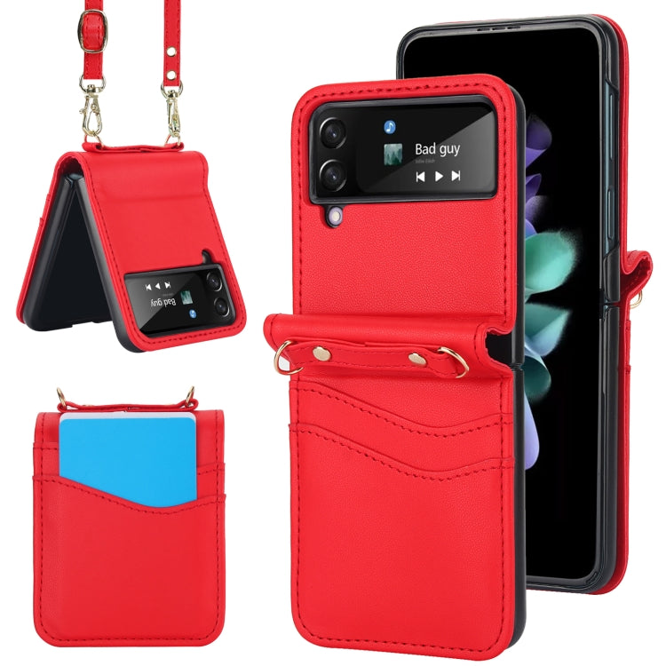 Dual Card Slots Folding Phone Case, For Samsung Galaxy Z Flip6 / Flip7 FE, For Samsung Galaxy Z Flip5, For Samsung Galaxy Z Flip4