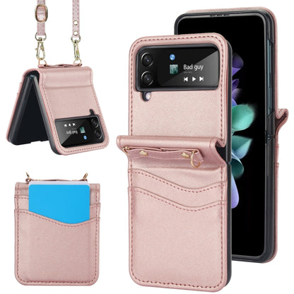 Dual Card Slots Folding Phone Case, For Samsung Galaxy Z Flip6 / Flip7 FE, For Samsung Galaxy Z Flip5, For Samsung Galaxy Z Flip4