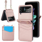 Dual Card Slots Folding Phone Case, For Samsung Galaxy Z Flip6 / Flip7 FE, For Samsung Galaxy Z Flip5, For Samsung Galaxy Z Flip4