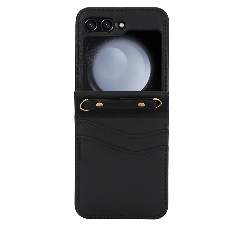 Dual Card Slots Folding Phone Case, For Samsung Galaxy Z Flip6 / Flip7 FE, For Samsung Galaxy Z Flip5, For Samsung Galaxy Z Flip4