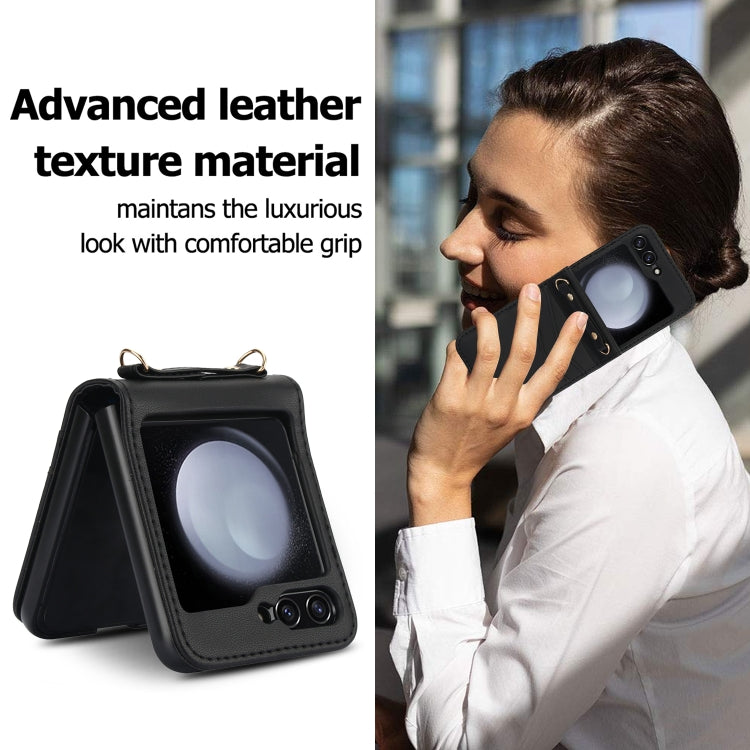 Dual Card Slots Folding Phone Case, For Samsung Galaxy Z Flip6 / Flip7 FE, For Samsung Galaxy Z Flip5, For Samsung Galaxy Z Flip4