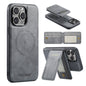 Fierre Shann Cowhide Vertical Flip Magnetic Card Holder Phone Case, For iPhone Air, For iPhone 16 Pro Max, For iPhone 16 Pro, For iPhone 16 Plus