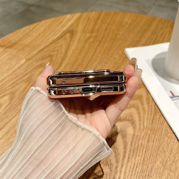 Electroplated PC Starry Sky Glitter Shockproof Phone Case with Ring