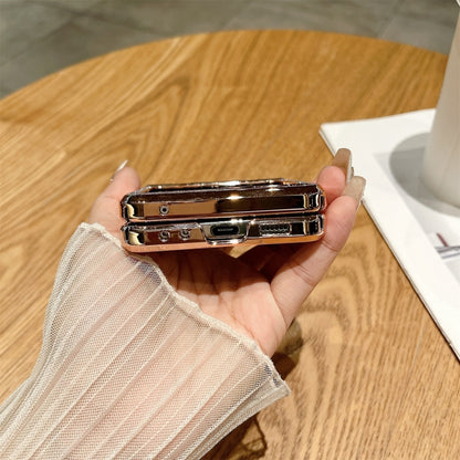 Electroplated PC Starry Sky Glitter Shockproof Phone Case with Ring