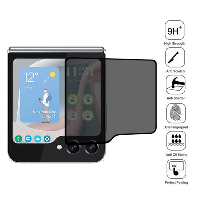 25pcs External Small Screen Privacy Full Glue Full Cover Screen Protector, For Samsung Galaxy Z Flip6